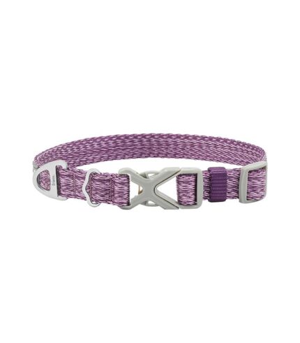 Frisco Outdoor Heathered Nylon Collar - Large, Opera Mauve