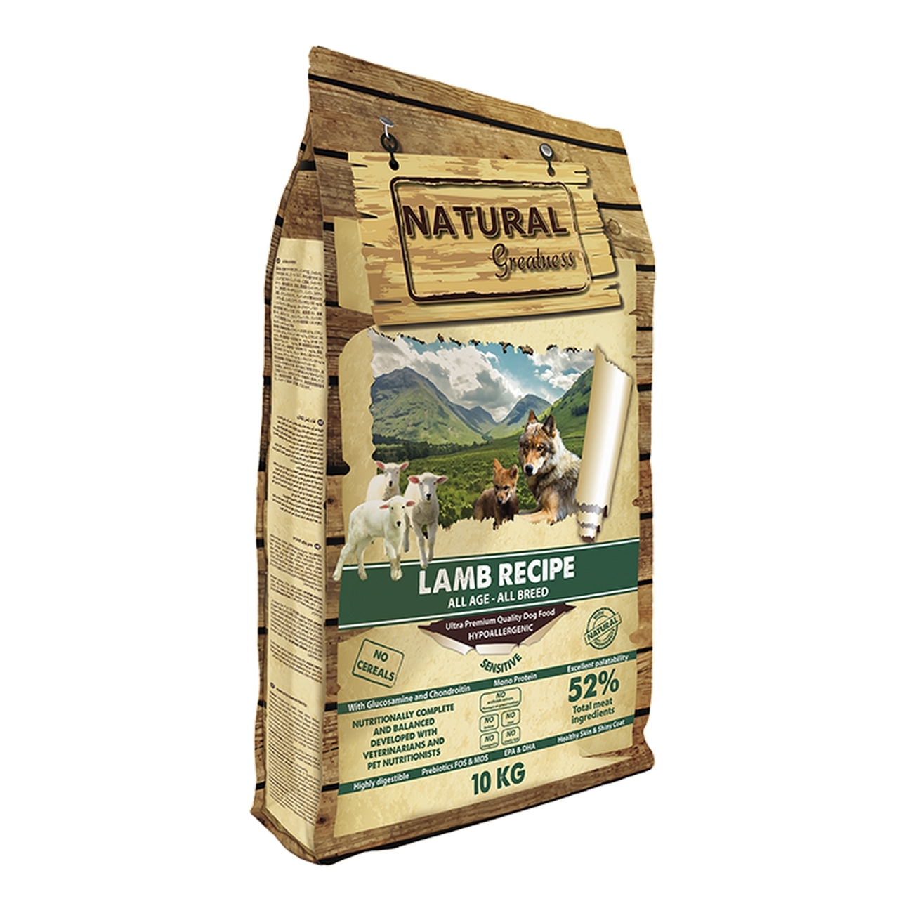 natural_greatness__cane__original_recipe__lamb_recipe Natural Greatness Dog Wet Monoprotein Lamb Recipe Agnello 400 g - immagine 1